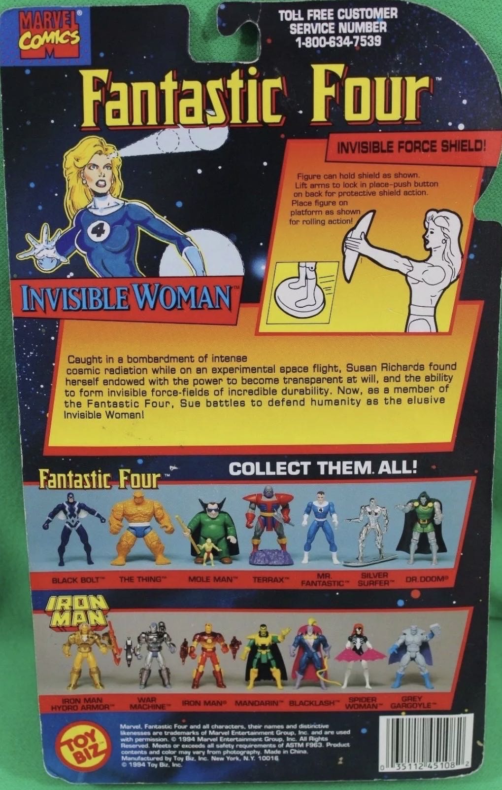 Invisible Woman  - Toybiz (Marvel Comics) action figure collectible - Main Image 3