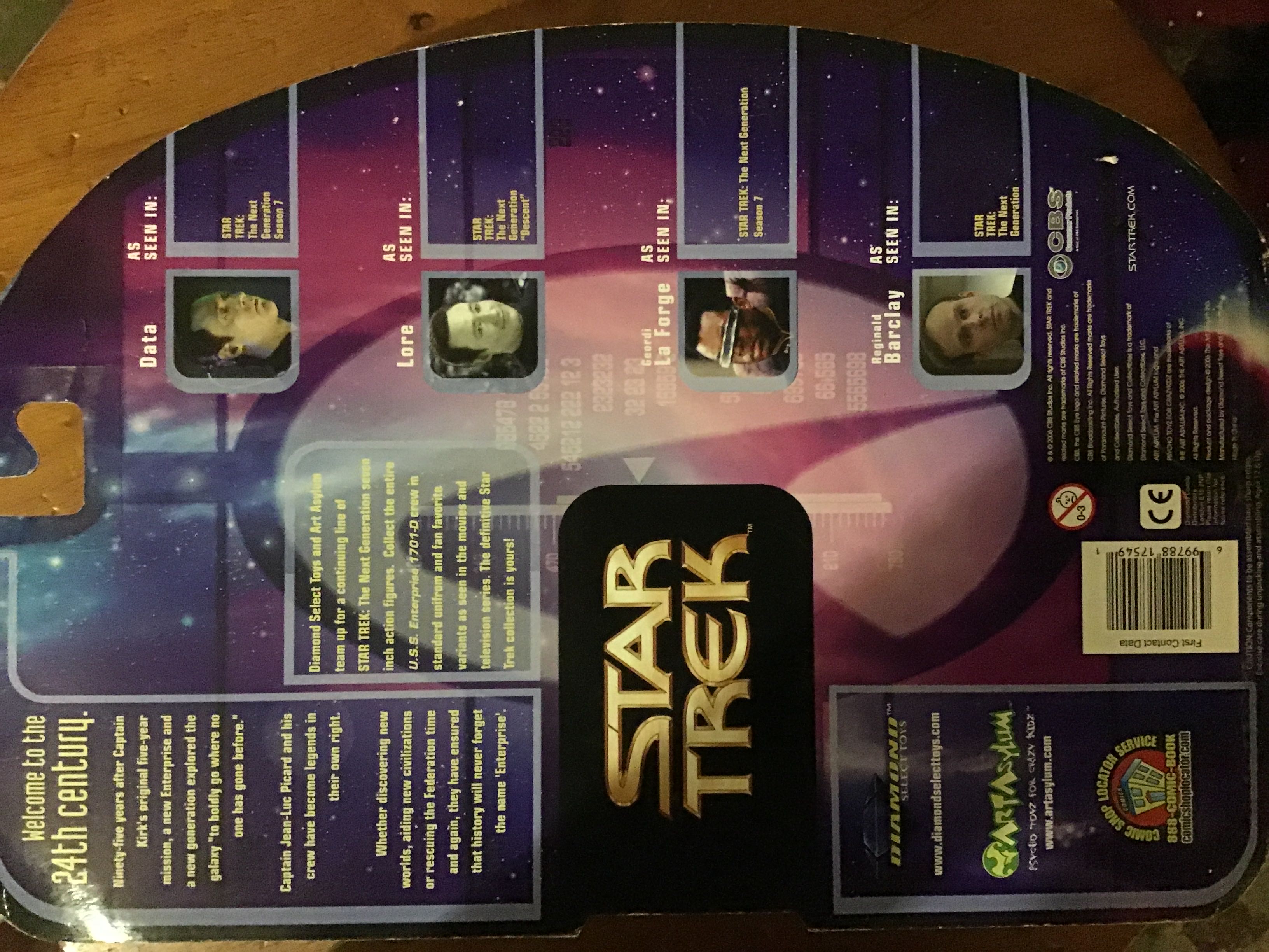 Lieutenant Commander Data (First Contact) - Diamond Select (Star Trek) (Star Trek First Contact) action figure collectible [Barcode 699788175491] - Main Image 4