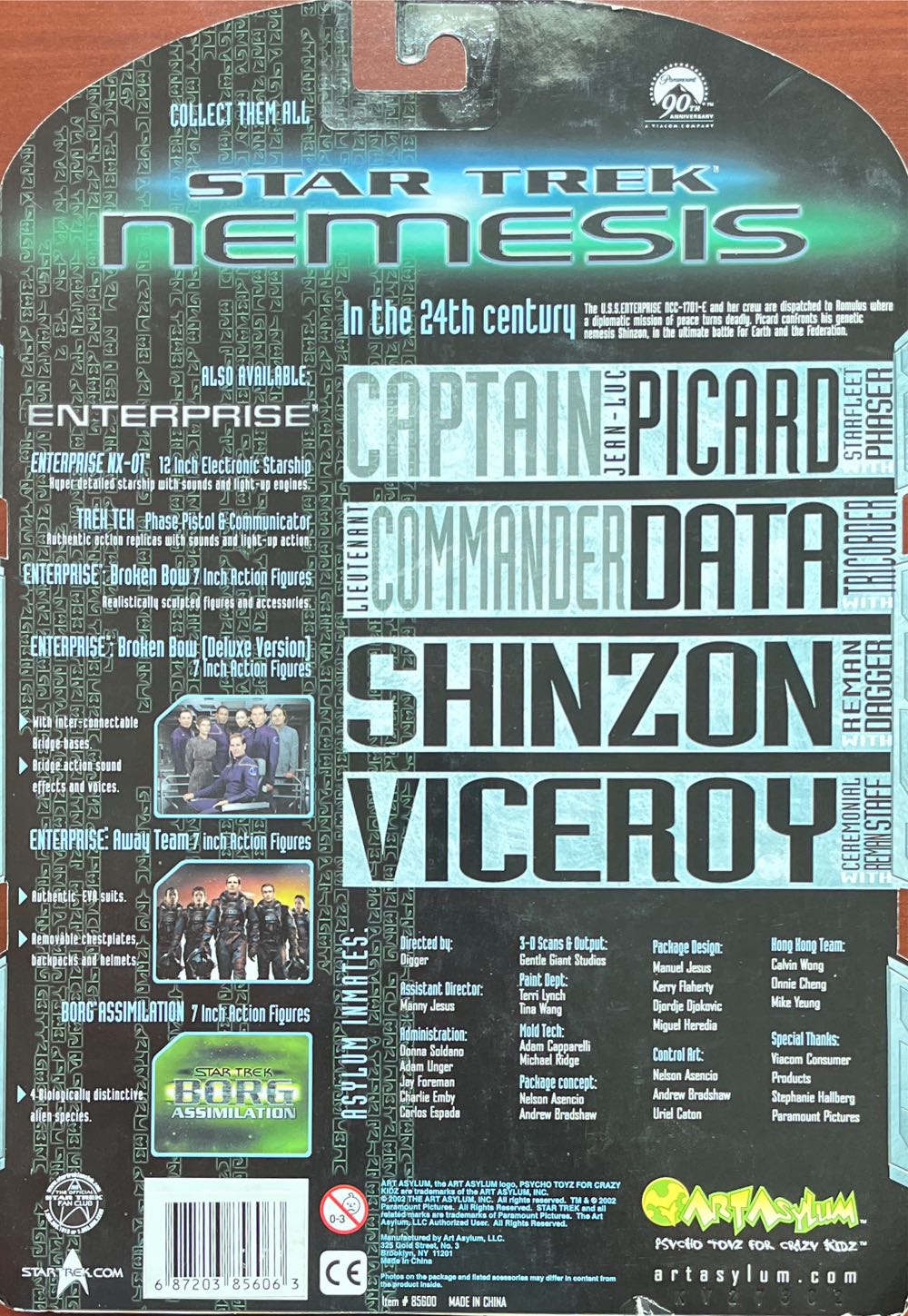 N- Viceroy - Art Asylum (Star Trek Nemesis) action figure collectible [Barcode 687203856063] - Main Image 2