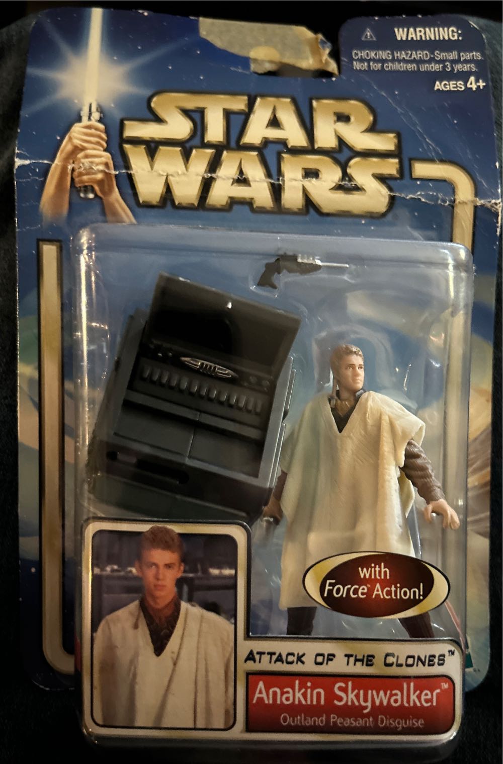 Anakin Skywalker (Outland Peasant Disguise) #02/01 - Hasbro (Star Wars Saga 2002-2004) action figure collectible [Barcode 076930848524] - Main Image 3