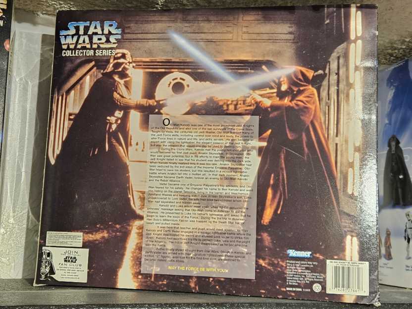 12” Collector Series A New Hope Obi-wan Kenobi Vs. Darth Vader - Kenner (1995-2000 The Power of the Force) action figure collectible [Barcode 076281276618] - Main Image 2