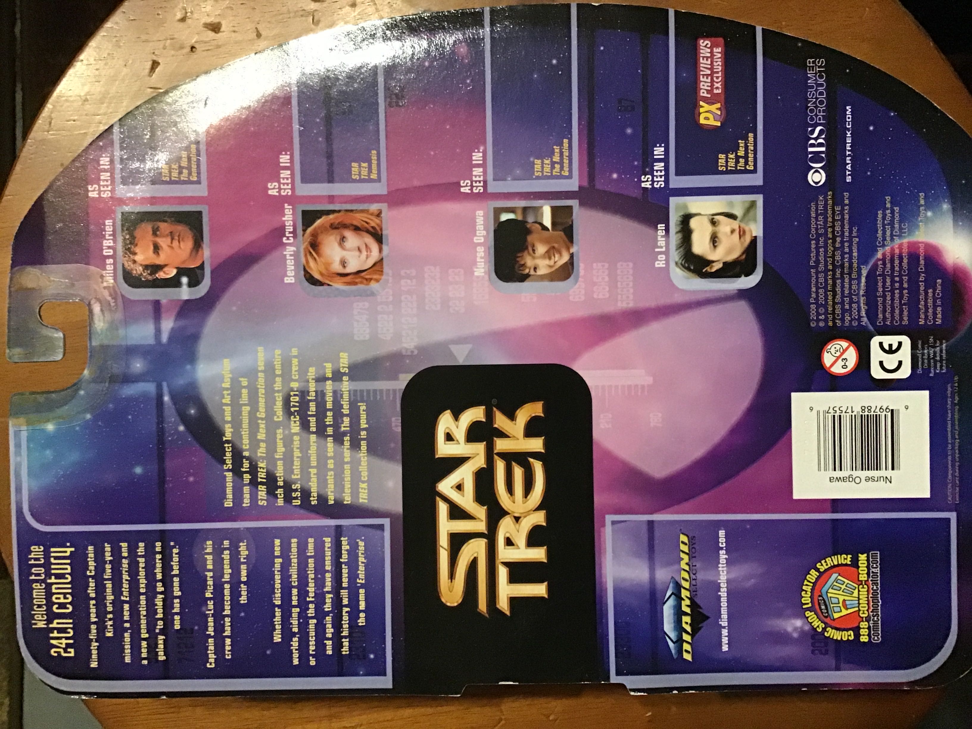 Nurse Alyssa Ogawa - Diamond Select (Star Trek) (Star Trek  - The Next Generation) action figure collectible [Barcode 699788175576] - Main Image 3