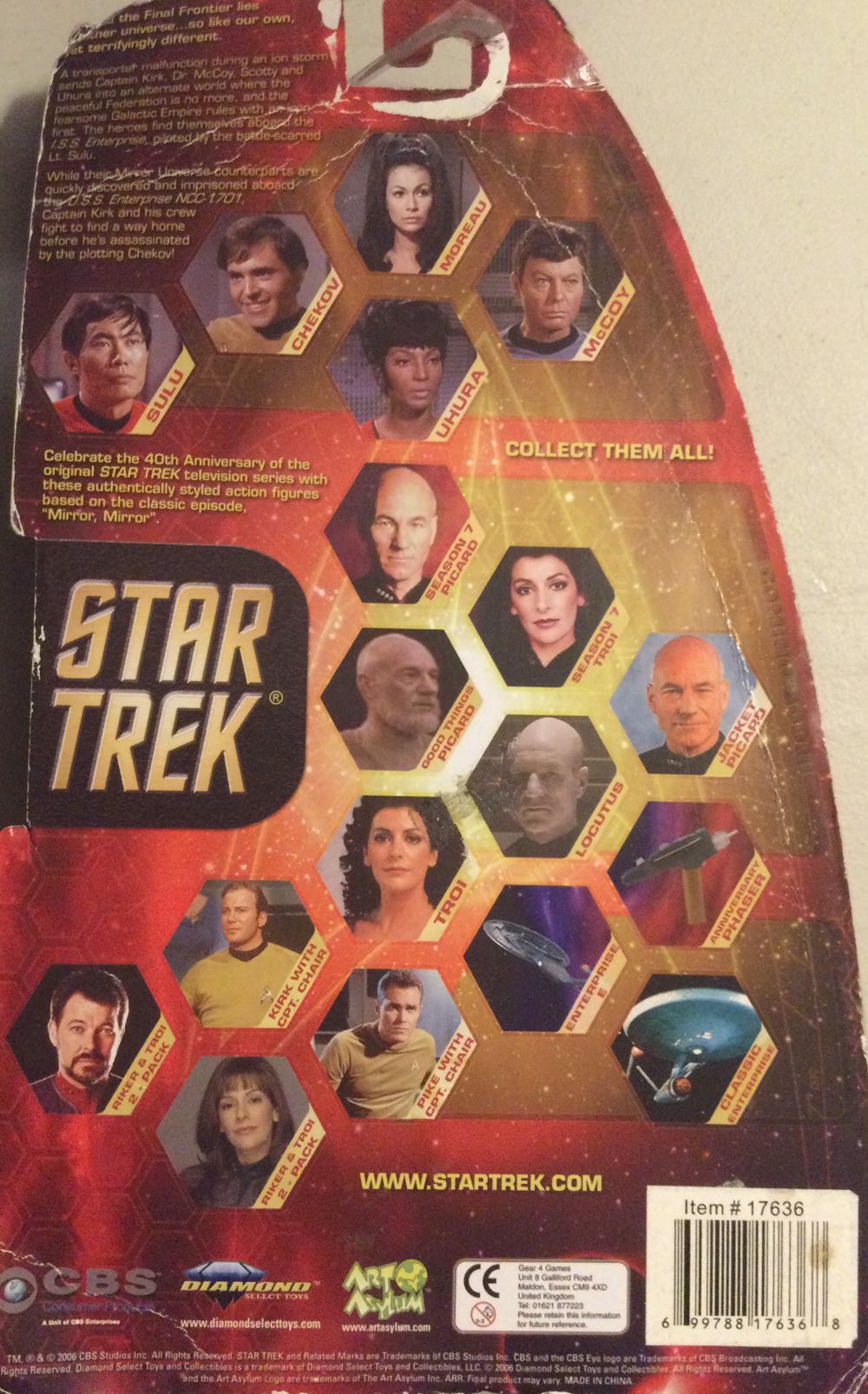 Captain James T. Kirk - Art Asylum (Star Trek TOS) action figure collectible [Barcode 699788176368] - Main Image 2