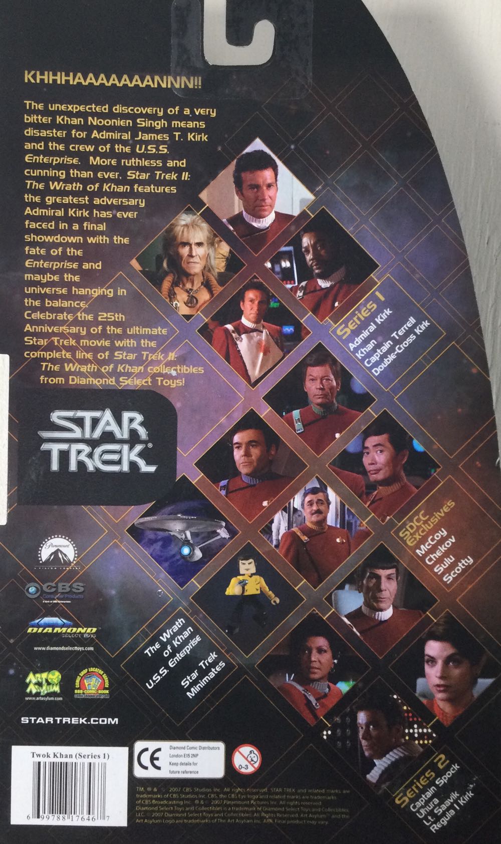 Khan Noonien Singh - Diamond Select (Star Trek) (Star Trek II The Wrath Of Khan) action figure collectible [Barcode 699788176467] - Main Image 2