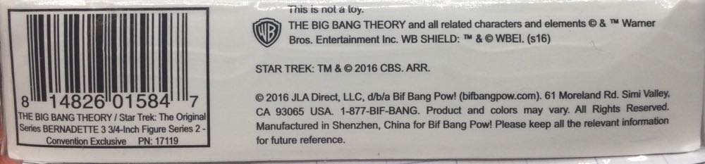 Bernadette - Bif Bang Pow (The Big Bang Theory - Star Trek) action figure collectible [Barcode 814826015847] - Main Image 4