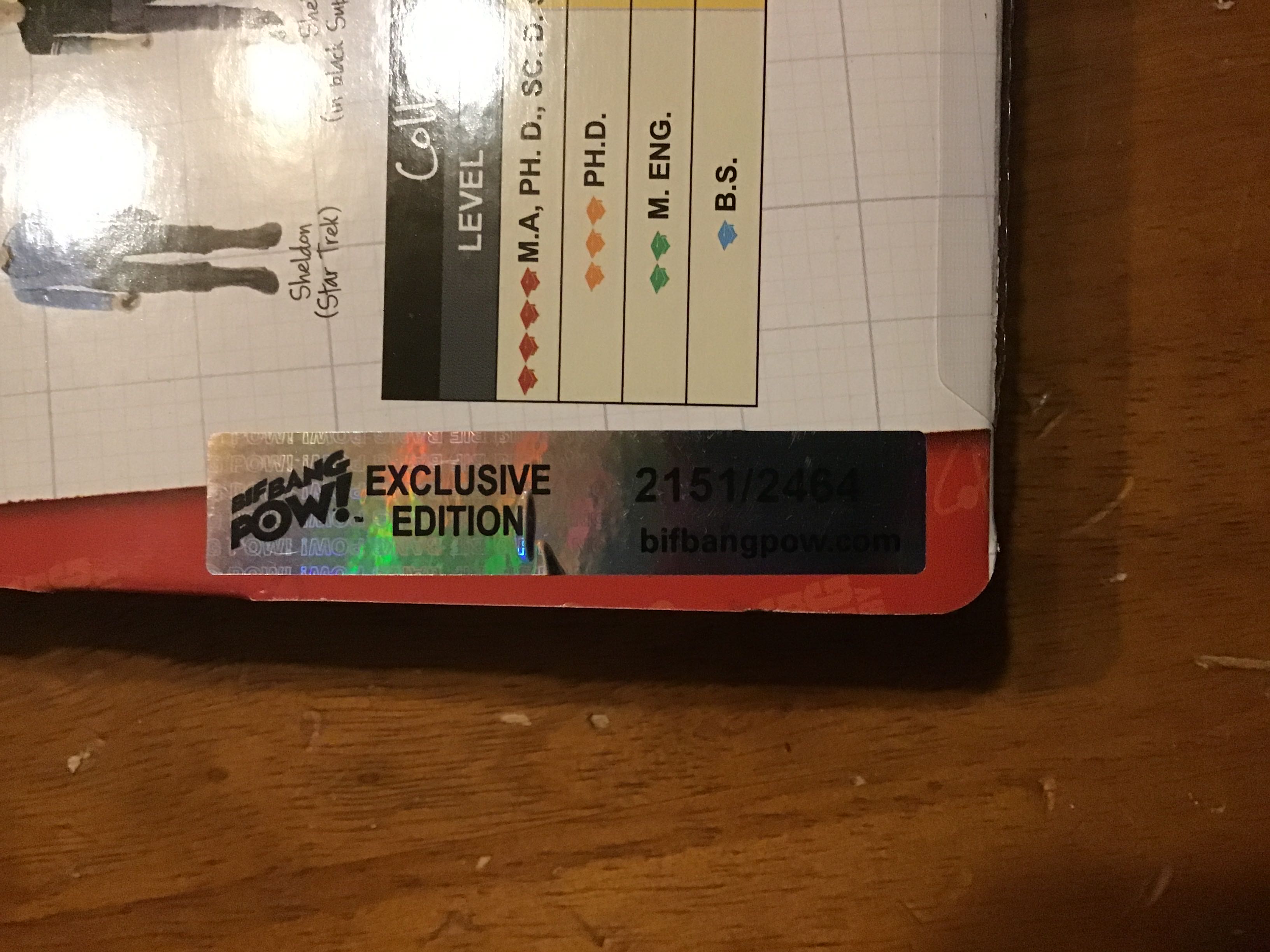 Sheldon - Bif Bang Pow (The Big Bang Theory - Star Trek) action figure collectible [Barcode 814826015793] - Main Image 2