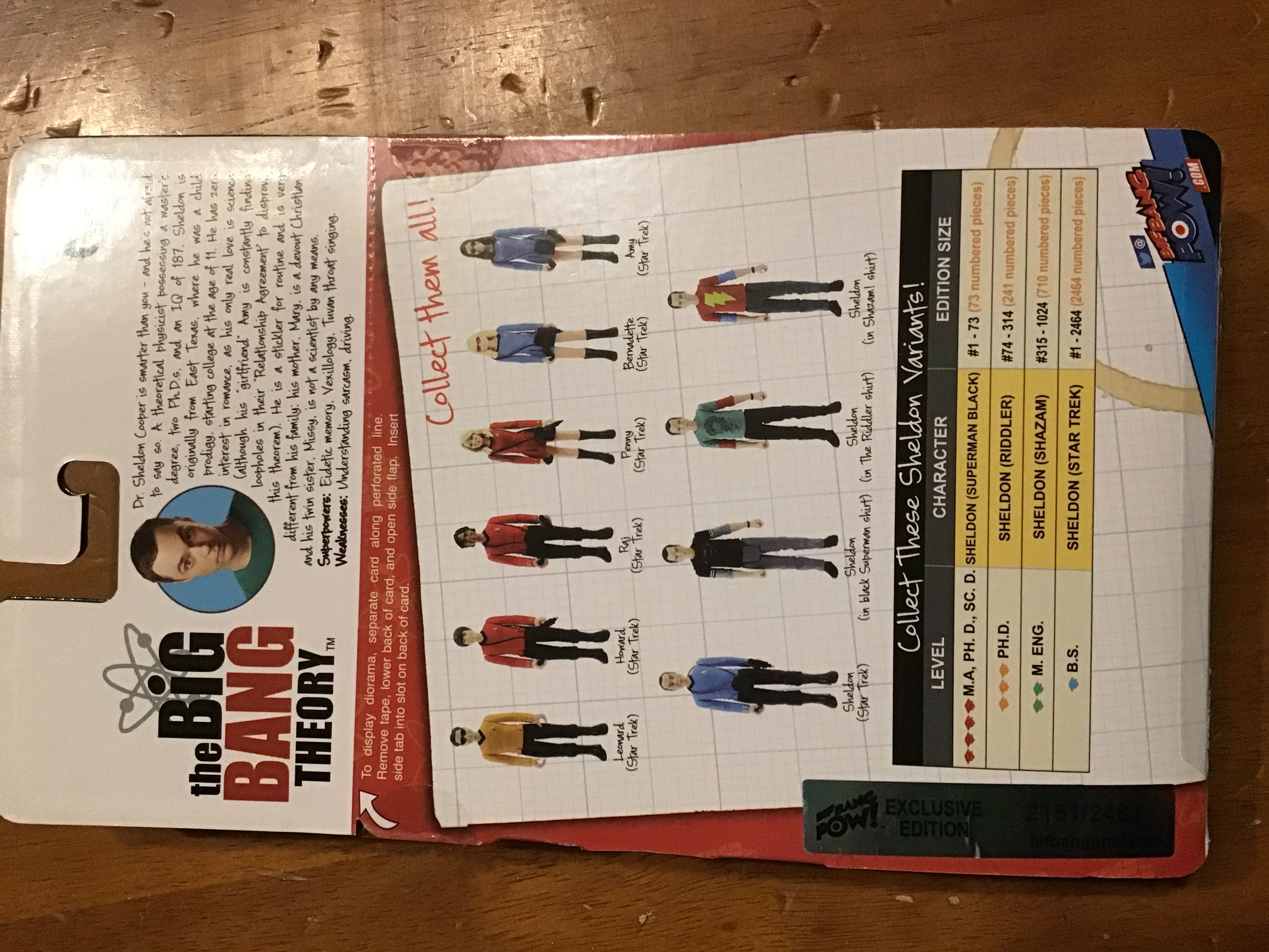 Sheldon - Bif Bang Pow (The Big Bang Theory - Star Trek) action figure collectible [Barcode 814826015793] - Main Image 3