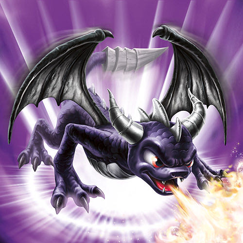 Skylanders “Dark Spyro” - Activision (Skylanders: Spyro’s Adventure) action figure collectible - Main Image 2