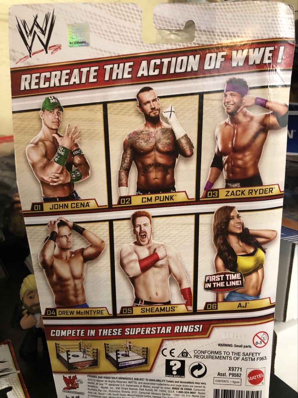 WWE AJ Lee - Mattel (Wrestling (WWE)) action figure collectible [Barcode 746775182519] - Main Image 2