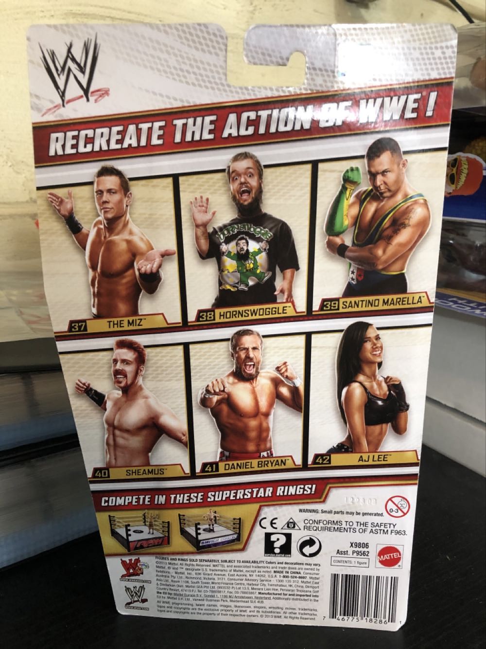 Daniel Bryan - Mattel Wwe (Wrestling (WWE)) action figure collectible [Barcode 746775182861] - Main Image 2