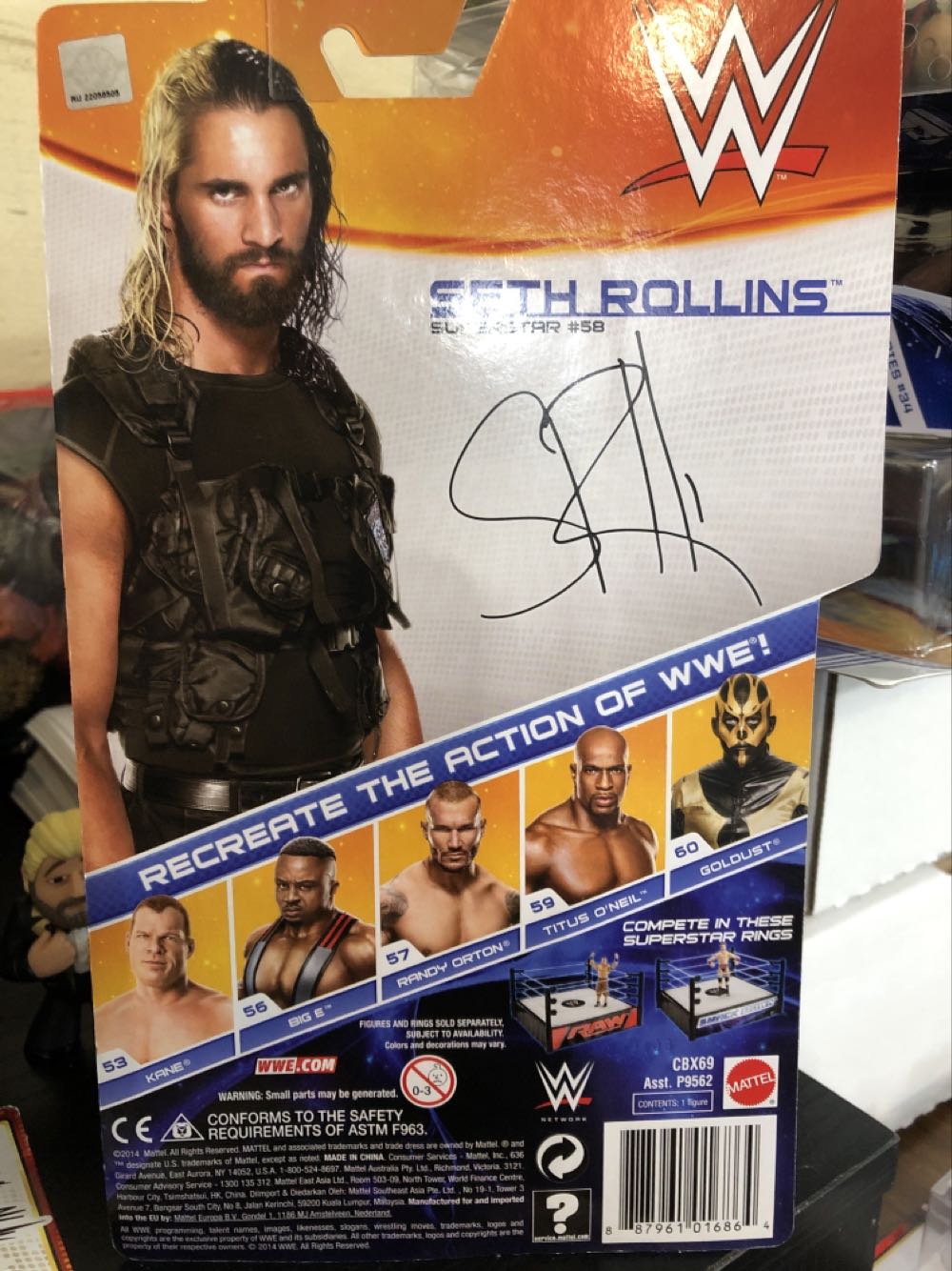 Seth Rollins - Mattel Wwe (Wrestling (WWE)) action figure collectible [Barcode 887961016864] - Main Image 2