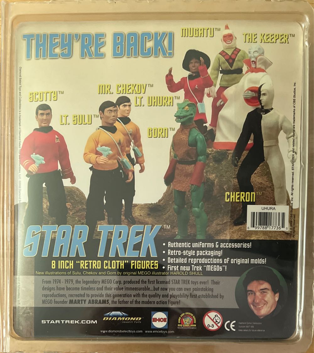 Uhura - MEGO Corp. (Star Trek - The Original Series) action figure collectible [Barcode 699788177365] - Main Image 2