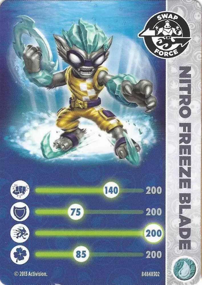 Nitro Freeze Blade (Swap) - Activision (Skylanders: Swap Force) action figure collectible - Main Image 3