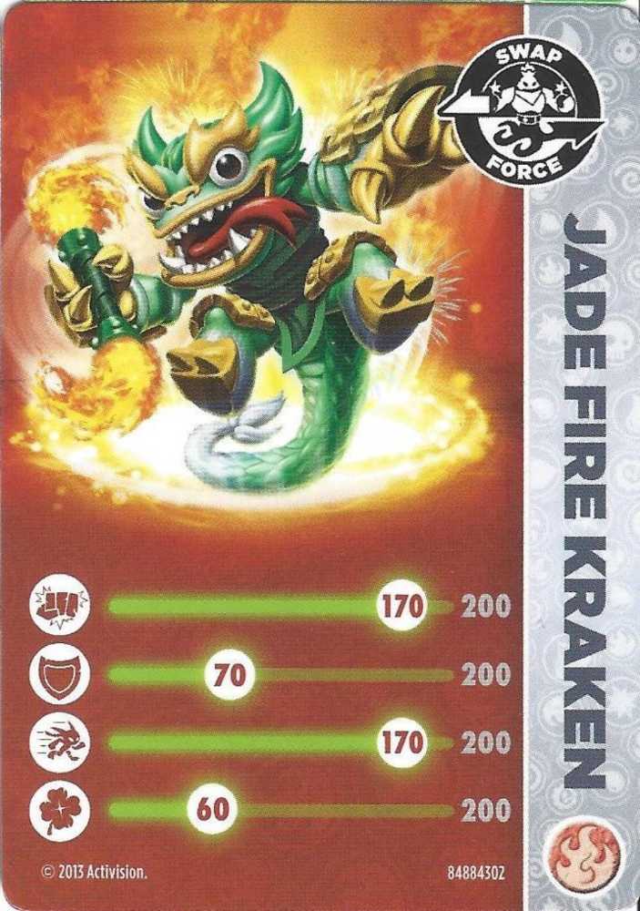 Jade Fire Kraken (Swap) - Activison Publishing, Inc. (Skylanders - Swap Force) action figure collectible - Main Image 3
