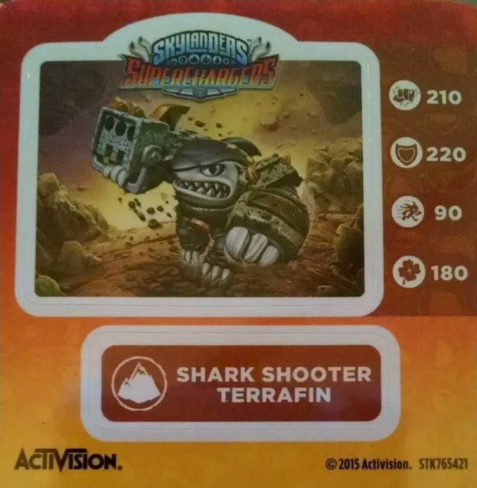 Shark Shooter Terrafin (Series 5) - Activision (Skylanders: Superchargers) action figure collectible - Main Image 3
