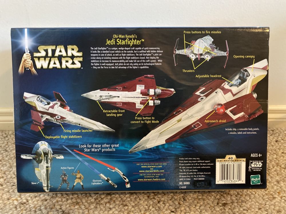 Obi-Wan Kenobi’s Jedi Starfighter - Hasbro (Star Wars: Attack Of The Clones) action figure collectible [Barcode 076930848692] - Main Image 3