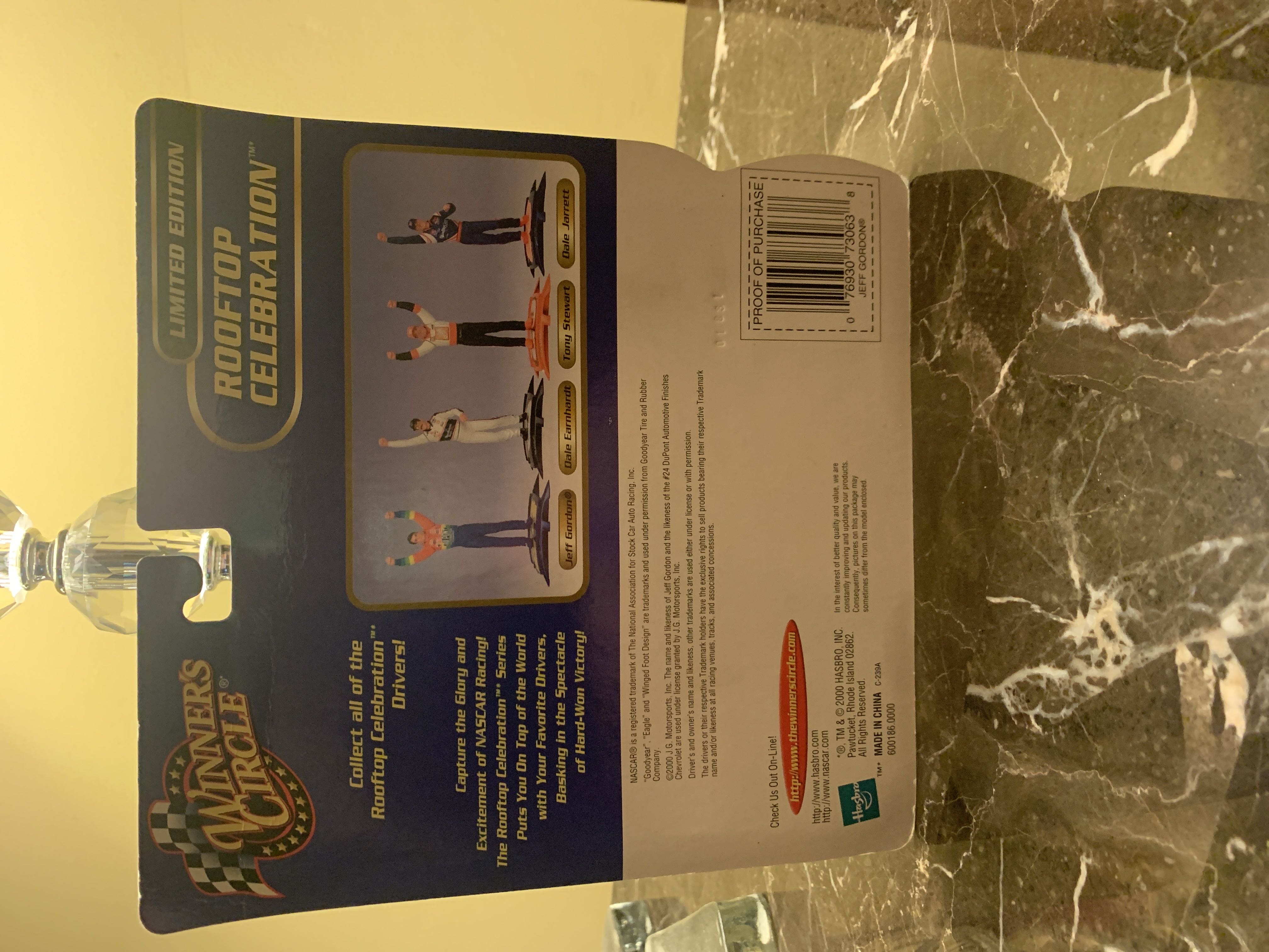 SLU 2000 Winners Circle, Jeff Gordon, Ltd Ed Rooftop Celebration - Hasbro action figure collectible [Barcode 076930730638] - Main Image 2