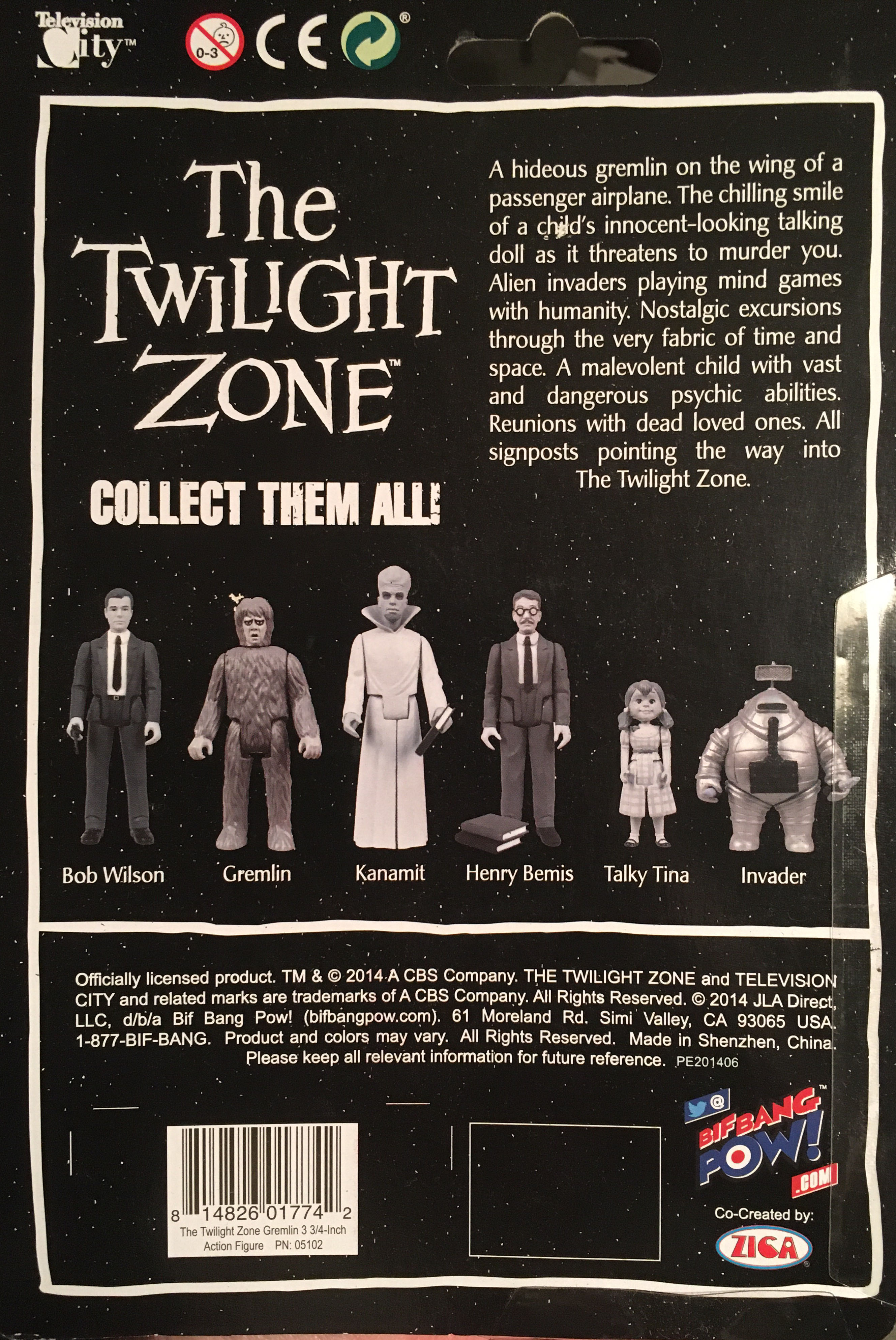 Gremlin: Black And White - Bif Bang Pow! (Twilight Zone) action figure collectible [Barcode 814826017742] - Main Image 2