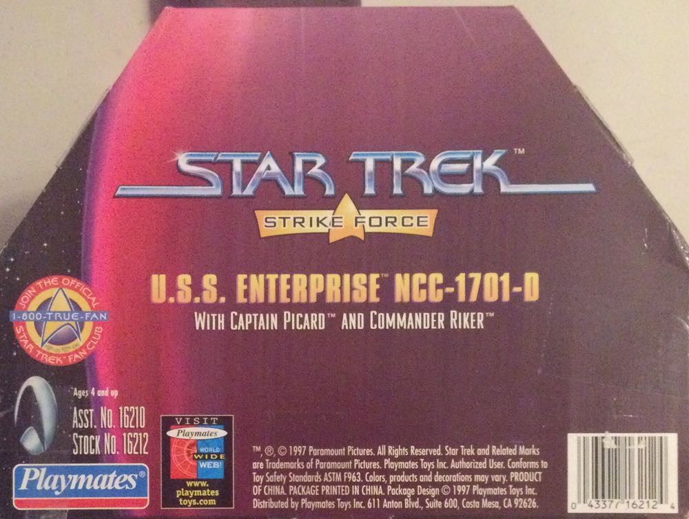 Star Trek Playmates Strike Force USS Enterprise (NCC-1701-D) - Playmates Toys (Star Trek: Strike Force) action figure collectible [Barcode 043377162124] - Main Image 3