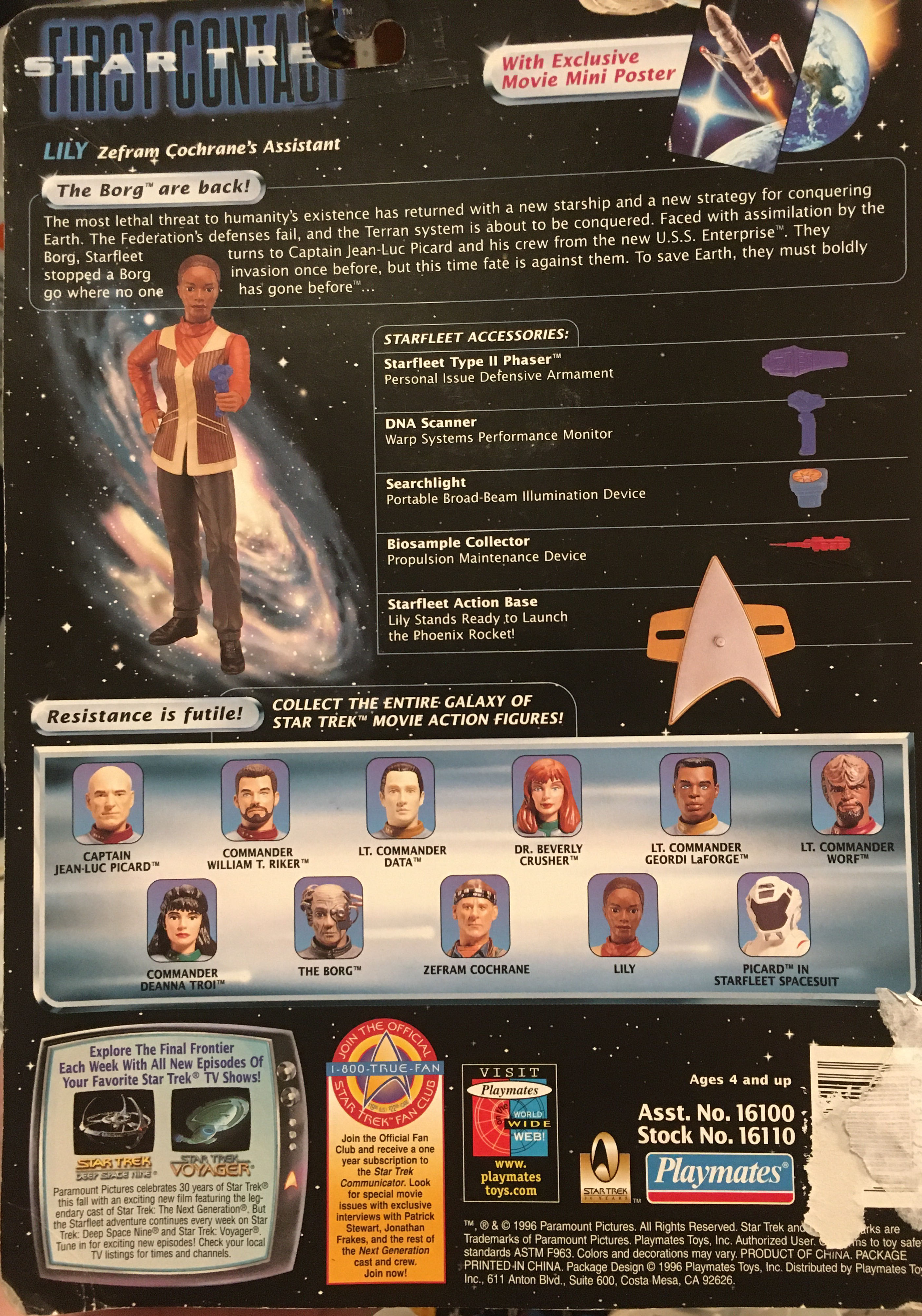 ST First Contact - Lily - Playmates (Stare Trek TNG) action figure collectible - Main Image 2