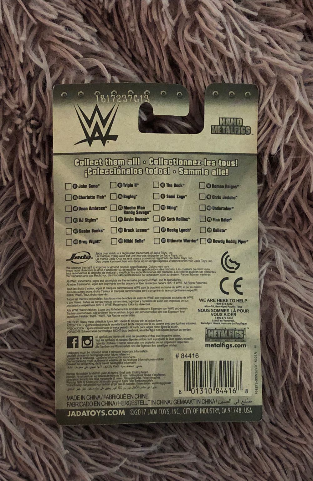 Brock Lesnar (Basic) (Micro) - Jada Toys (Nano Metafigs) action figure collectible [Barcode 801310844168] - Main Image 2