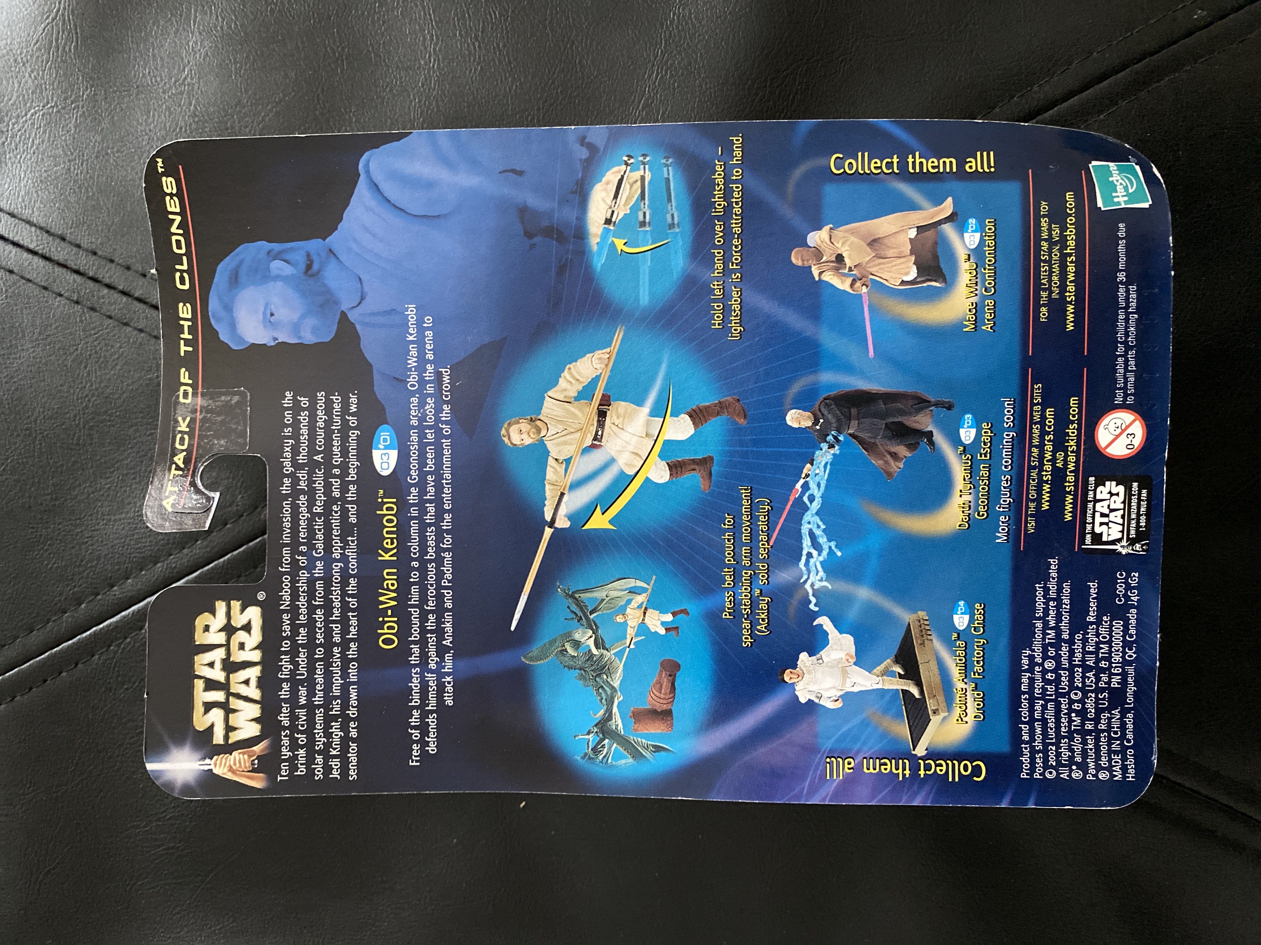 Obi-Wan Kenobi (Acklay Battle) - Hasbro (Attack Of The Clones) action figure collectible [Barcode 076930848708] - Main Image 3