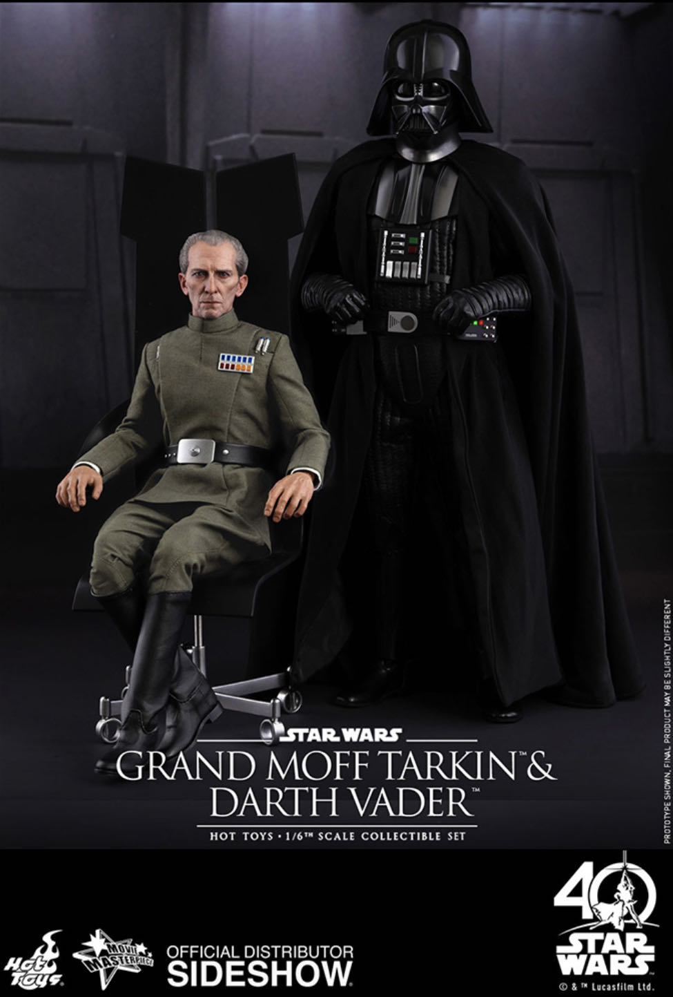 Grand Moff Tarkin & Darth Vader (A New Hope) MMS 434 - Hot Toys Limited (Star Wars) action figure collectible [Barcode 4897011184180] - Main Image 3