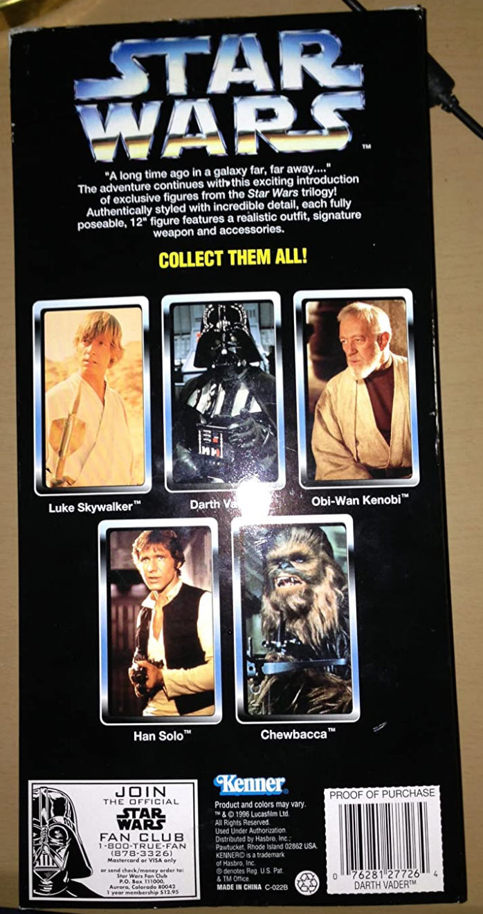 Darth Vader - Kenner (Star Wars) action figure collectible [Barcode 076281277264] - Main Image 2