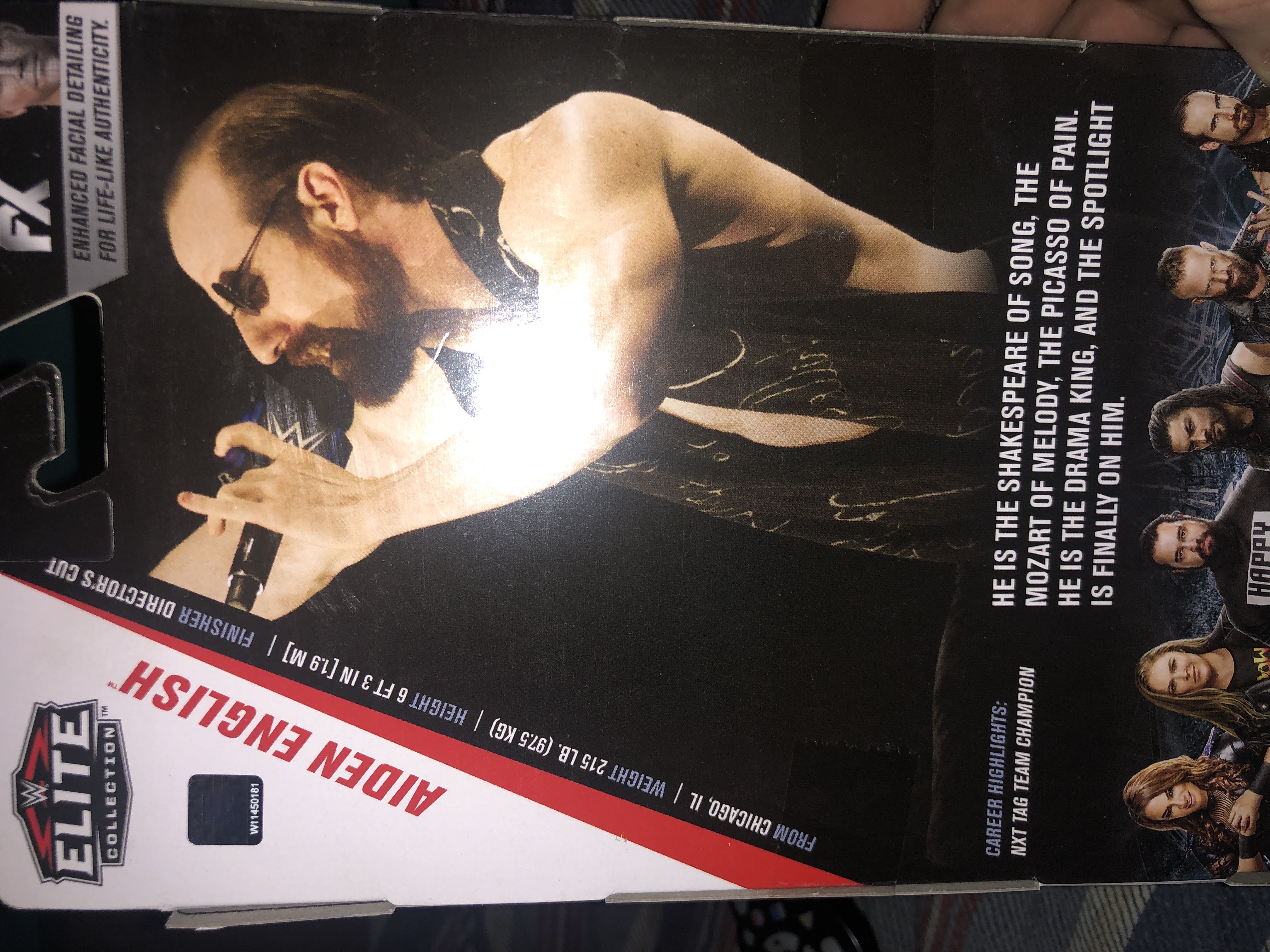 Aiden English - Mattel (WWE Elite Series #65) action figure collectible [Barcode 887961729962] - Main Image 2