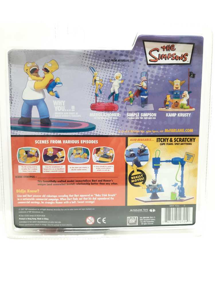Homer And Bart: Why You....!! - McFarlane Toys (Simpsons: McFarlane: 6”) action figure collectible [Barcode 787926127249] - Main Image 2