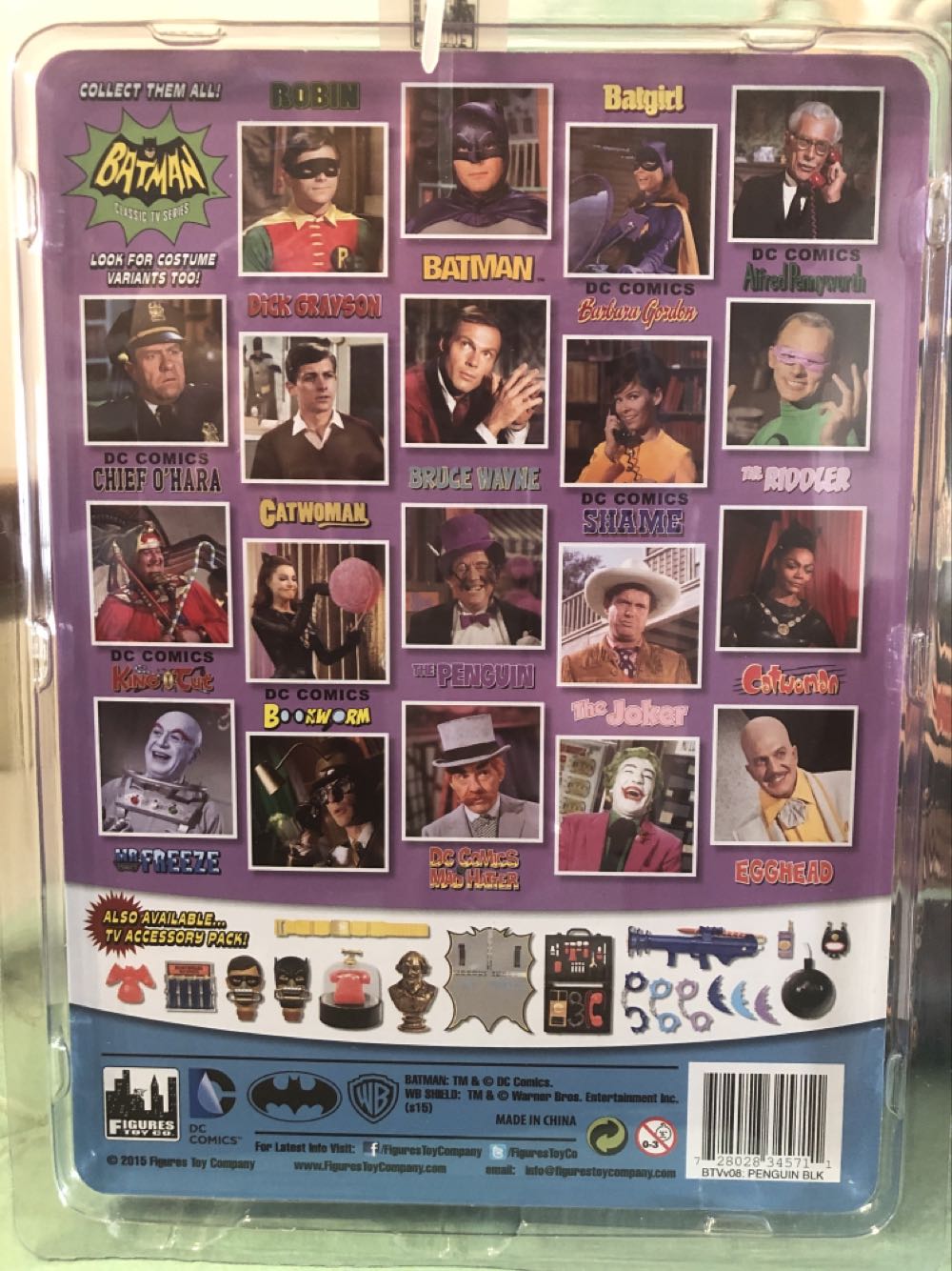 The Penguin: Black Mask Variant - Figures Toy Company (Batman Classic Tv Series) action figure collectible [Barcode 728028345711] - Main Image 2