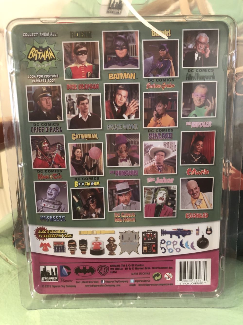 Figures Toy Co Batman Classic Tv Series The Joker Exclusive - Figures Toy Company (Batman Classic Tv Series) action figure collectible [Barcode 728028345674] - Main Image 3