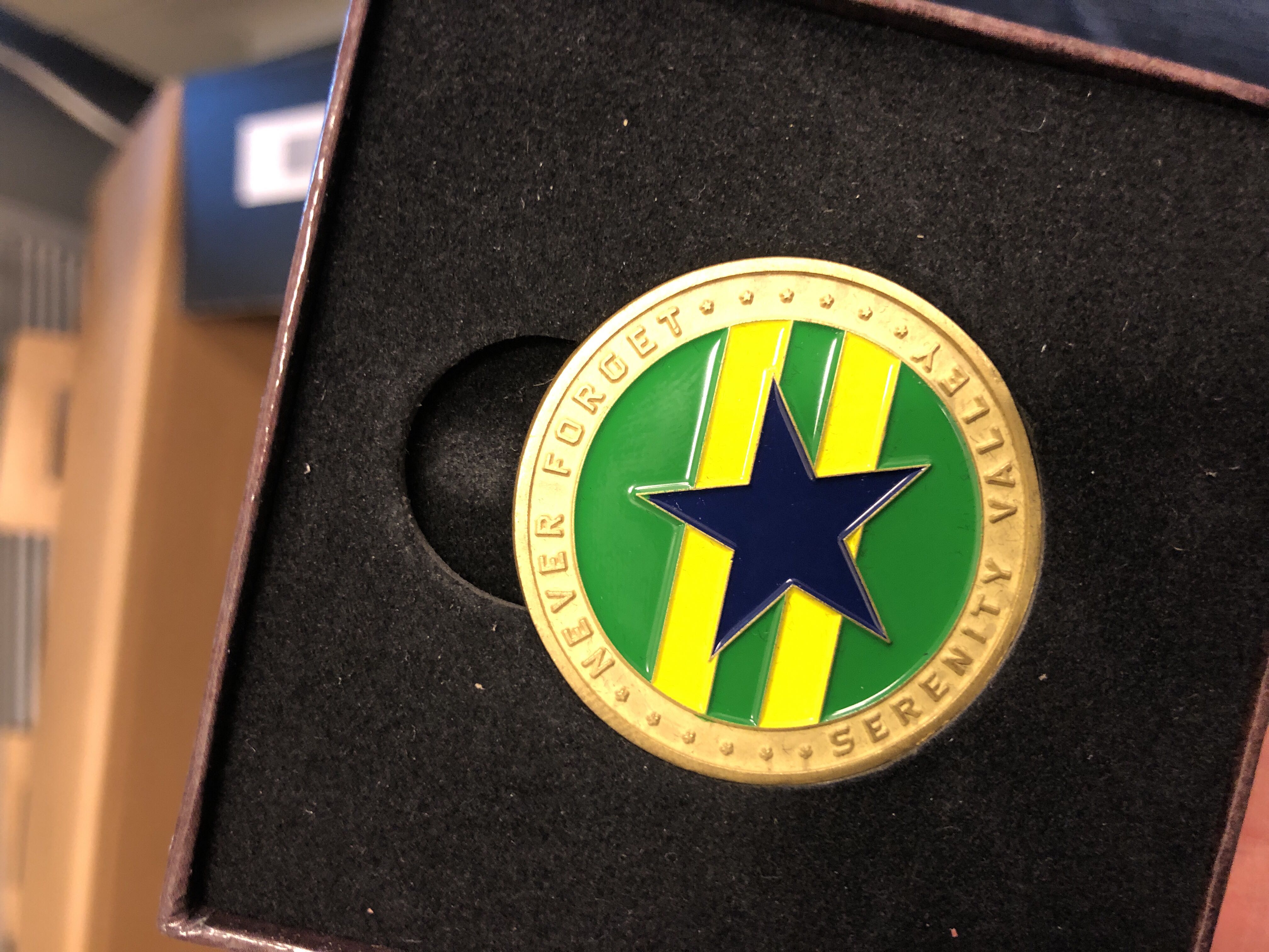 Firefly Limited Edition Challenge Coin - Loot Crate (QM Calibre Metal Forms) action figure collectible [Barcode 812095022030] - Main Image 3