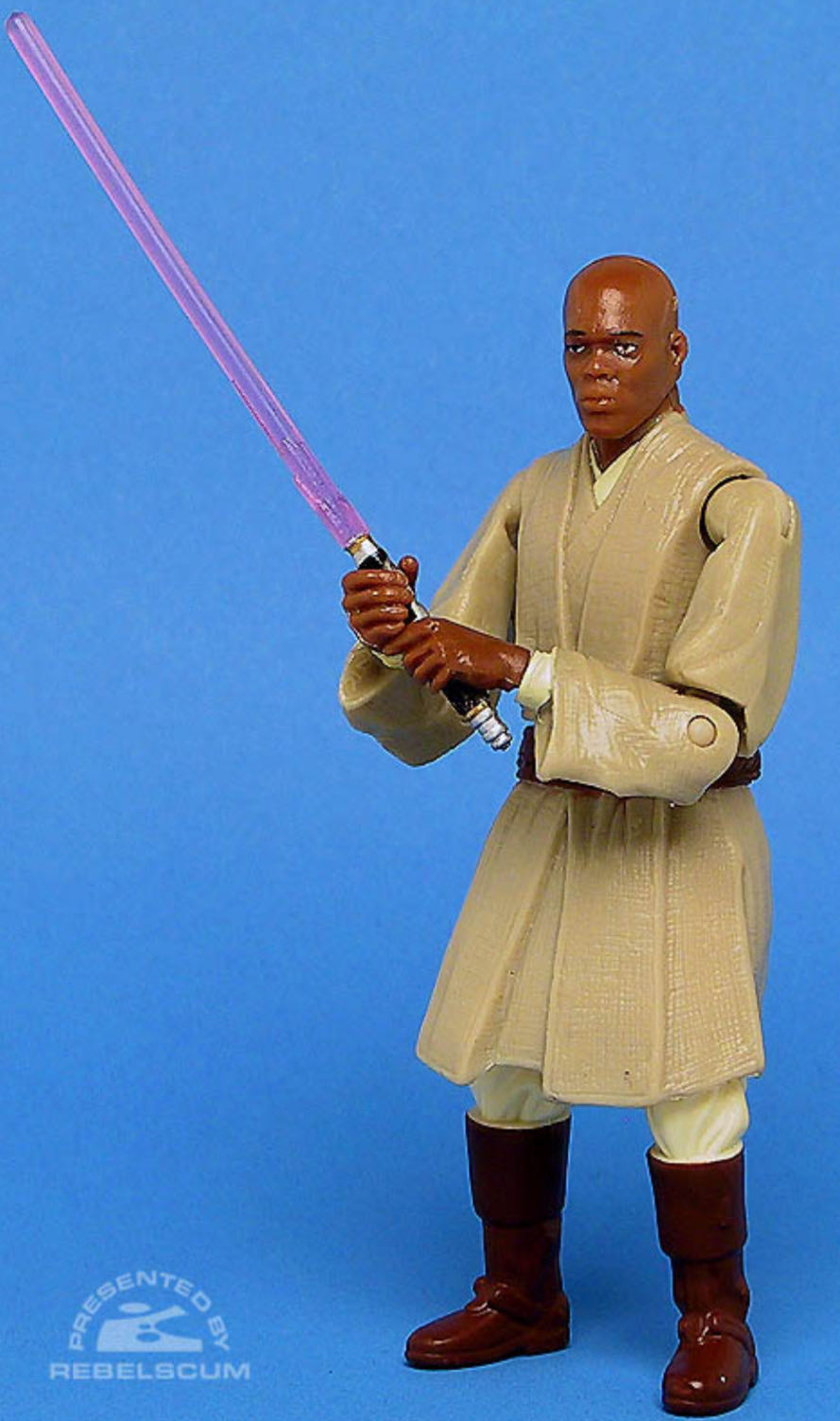 #10 Mace Windu (Force Combat!) - Hasbro (2005 Revenge of the Sith) action figure collectible [Barcode 076930852835] - Main Image 3