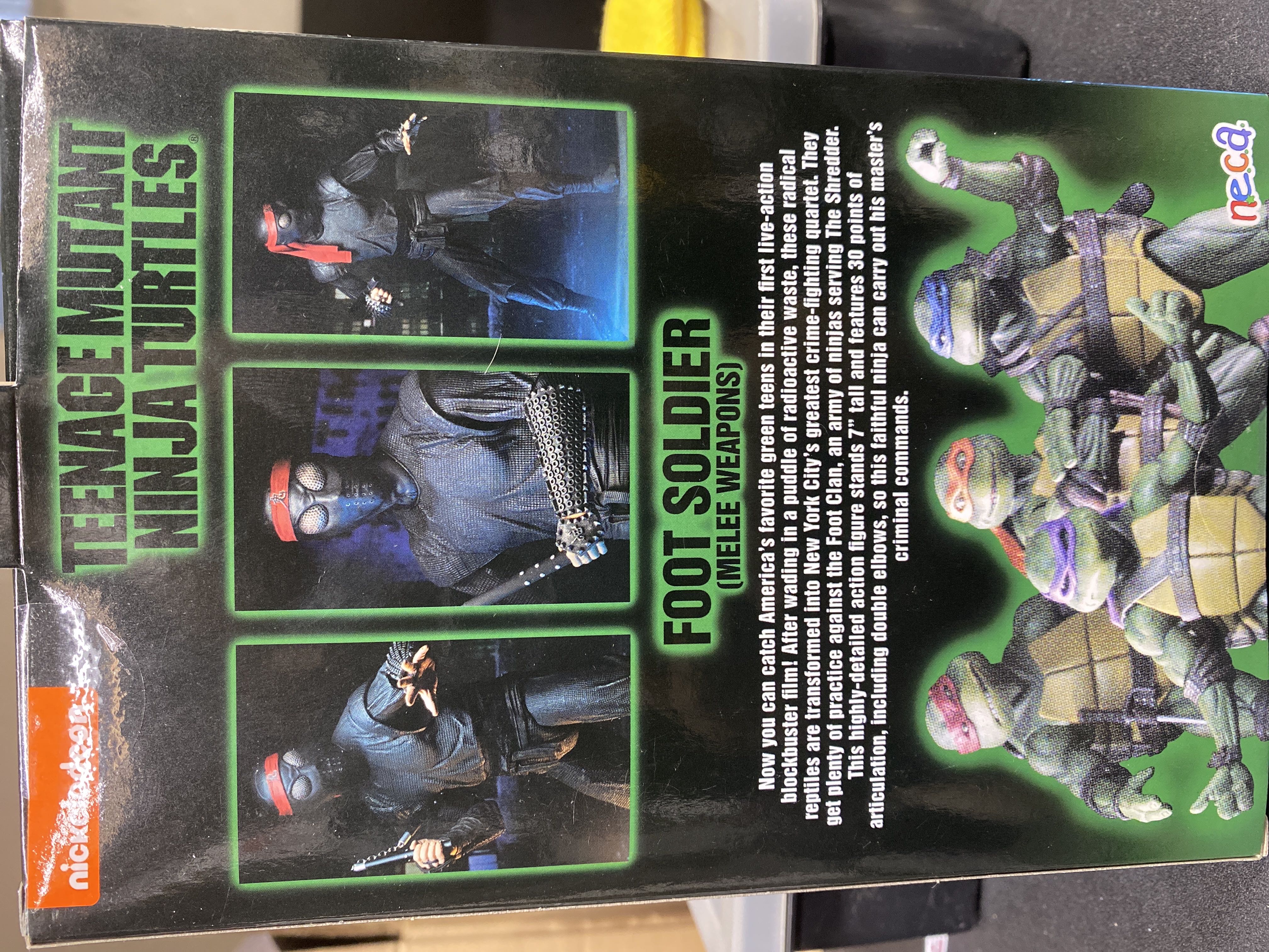 TMNT Movie Foot Soldier (Bladed Weapons) - Neca (Teenage Mutant Ninja Turtles (1990)) action figure collectible [Barcode 634482541111] - Main Image 2