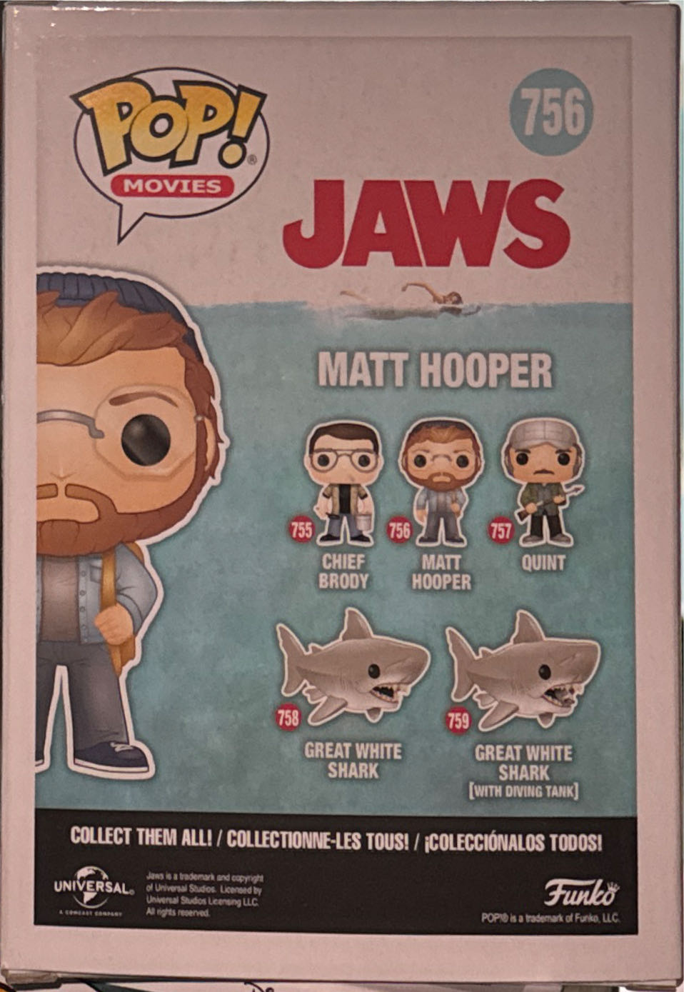 POP Matt Hooper - Funko (Jaws) action figure collectible [Barcode 889698385633] - Main Image 2