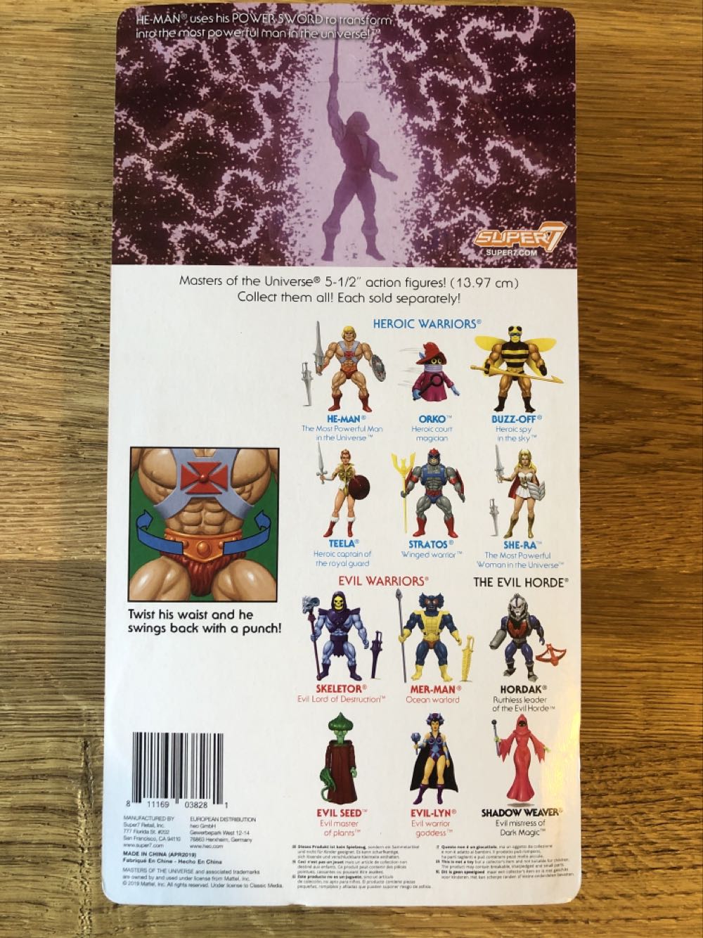 Masters Of The Universe (Super 7): Transforming He-Man - Super 7 (Masters Of The Universe Super 7) action figure collectible [Barcode 811169038281] - Main Image 2