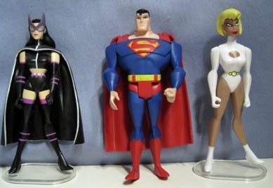 JLU 3-Pack Galatea Superman Huntress - Mattel (Dc Universe justice league unlimited) action figure collectible [Barcode 027084727708] - Main Image 3
