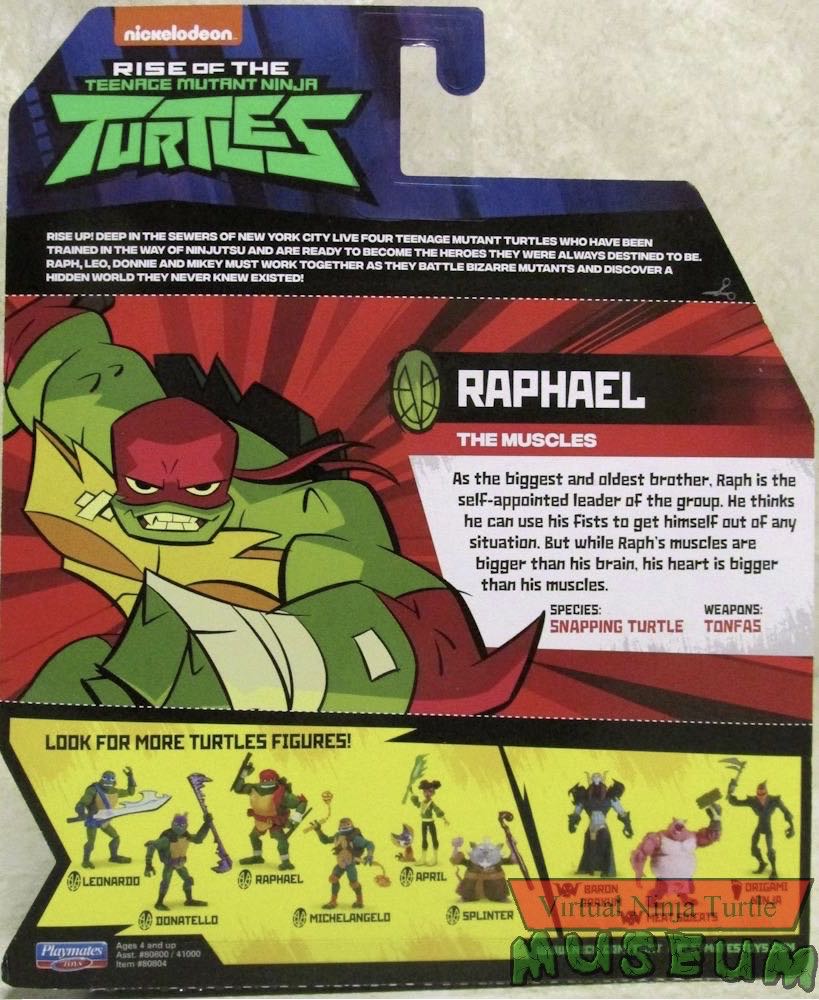 Raphael - Spin Master (Rise of the Teenage Mutant Ninja Turtles) action figure collectible [Barcode 778988186367] - Main Image 2