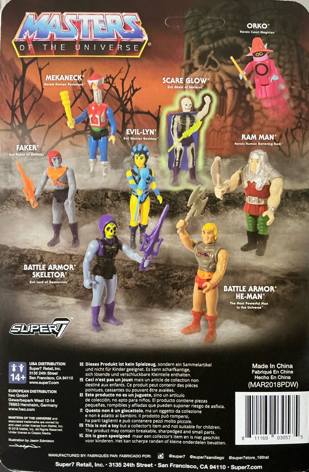 ReAction Evil Lyn - Super7 (ReAction) (Masters Of The Universe ReAction) action figure collectible [Barcode 811169030575] - Main Image 2