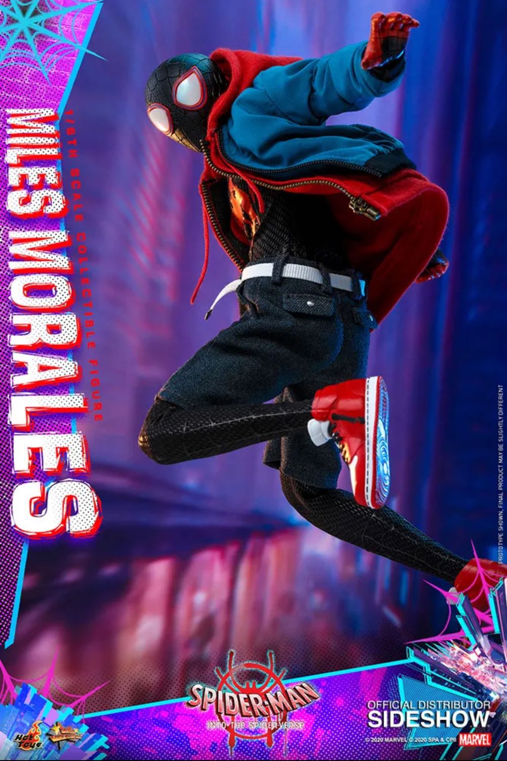 Hot Toys Miles Morales (Into The Spider Verse) - Hot Toys / Sideshow (Into The Spider-Verse Miles Morales) action figure collectible - Main Image 2