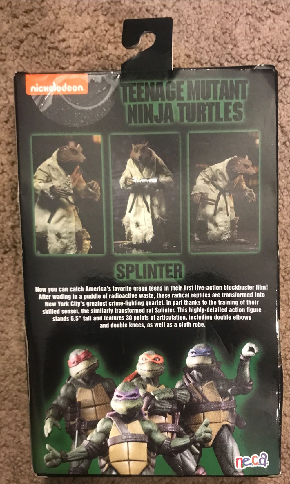 Splinter - Neca (Teenage Mutant Ninja Turtles) action figure collectible [Barcode 634482541104] - Main Image 3