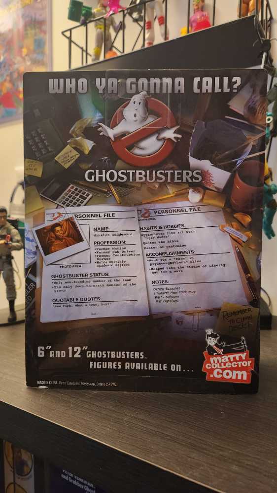 Ghostbusters Matty Collector - Slime Blower Winston Zeddemore - Mattel (Matty Collector Ghostbusters) action figure collectible [Barcode 027084918519] - Main Image 2