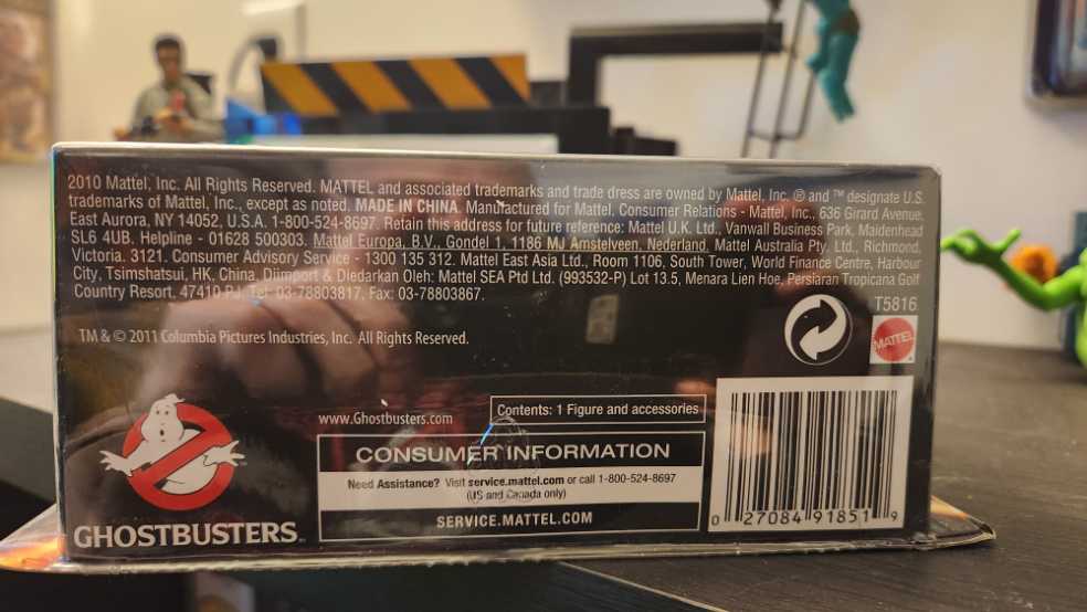 Ghostbusters Matty Collector - Slime Blower Winston Zeddemore - Mattel (Matty Collector Ghostbusters) action figure collectible [Barcode 027084918519] - Main Image 3