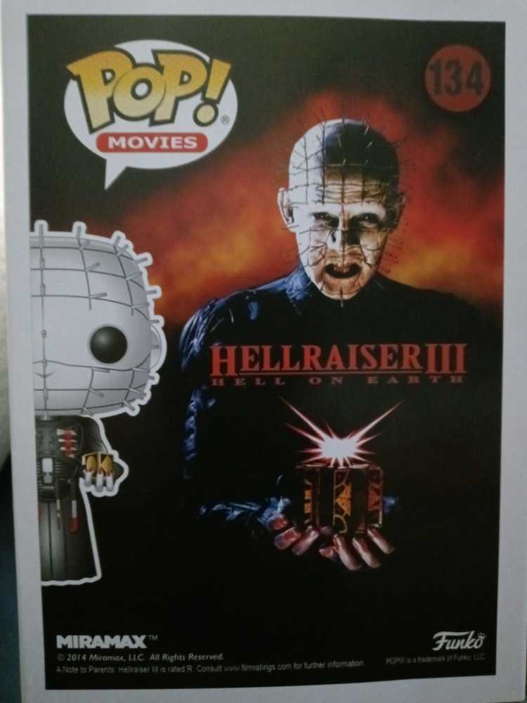 Funko Pop! Hellraiser 3: Pinhead #134 - Funko (Hellraiser 3: Hell On Earth) action figure collectible [Barcode 849803047856] - Main Image 2