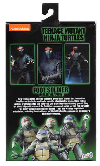 TMNT Movie Foot Soldier (Melee Weapons) - Neca (Teenage Mutant Ninja Turtles) action figure collectible [Barcode 634482541128] - Main Image 2