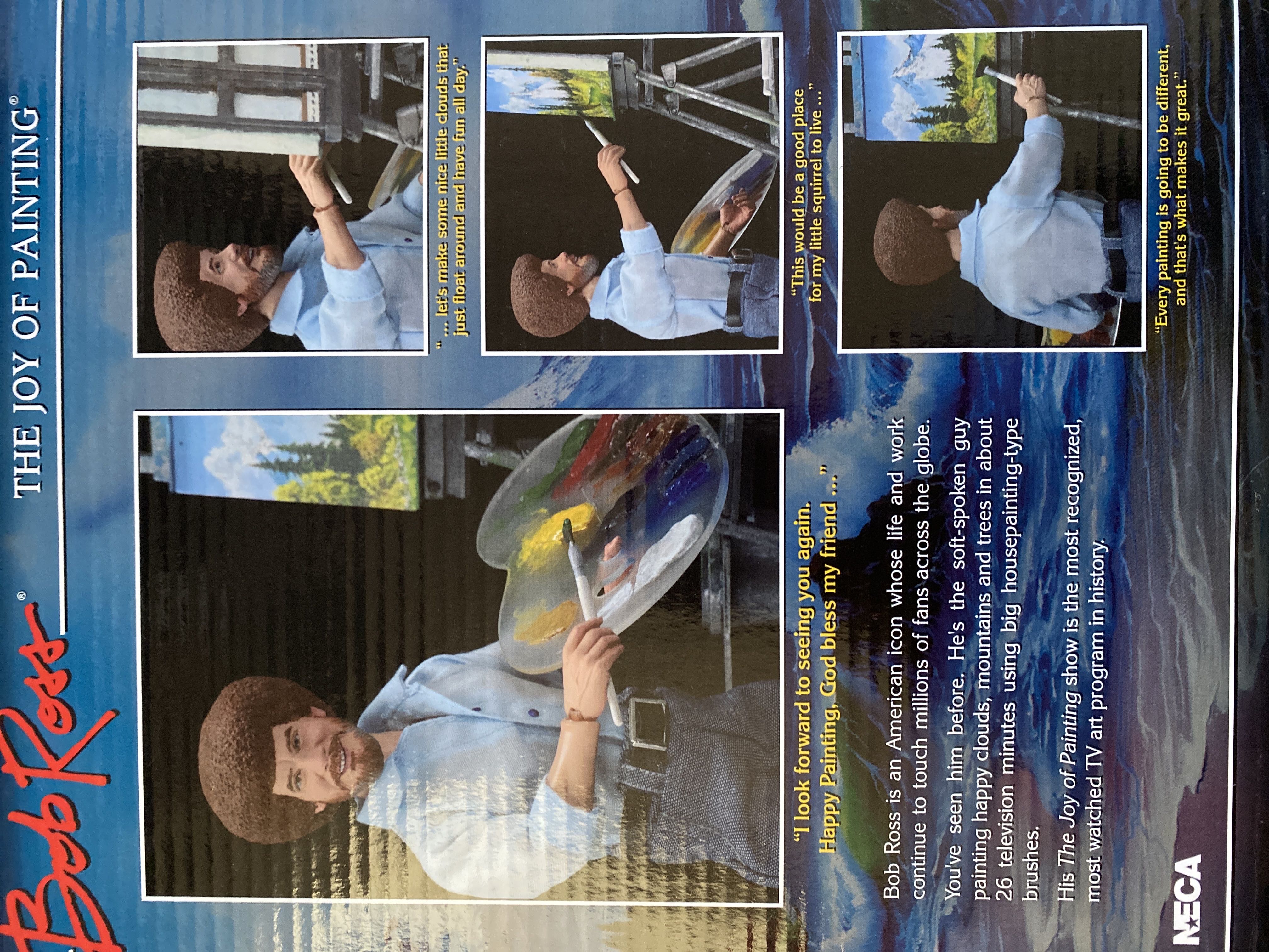 NECA Bob Ross “The Joy Of Painting” Action Figure - Neca (Bob Ross The Joy Of Painting) action figure collectible [Barcode 634482148969] - Main Image 2