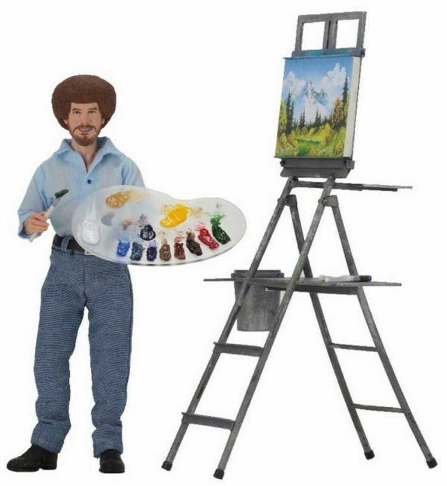 NECA Bob Ross “The Joy Of Painting” Action Figure - Neca (Bob Ross The Joy Of Painting) action figure collectible [Barcode 634482148969] - Main Image 3