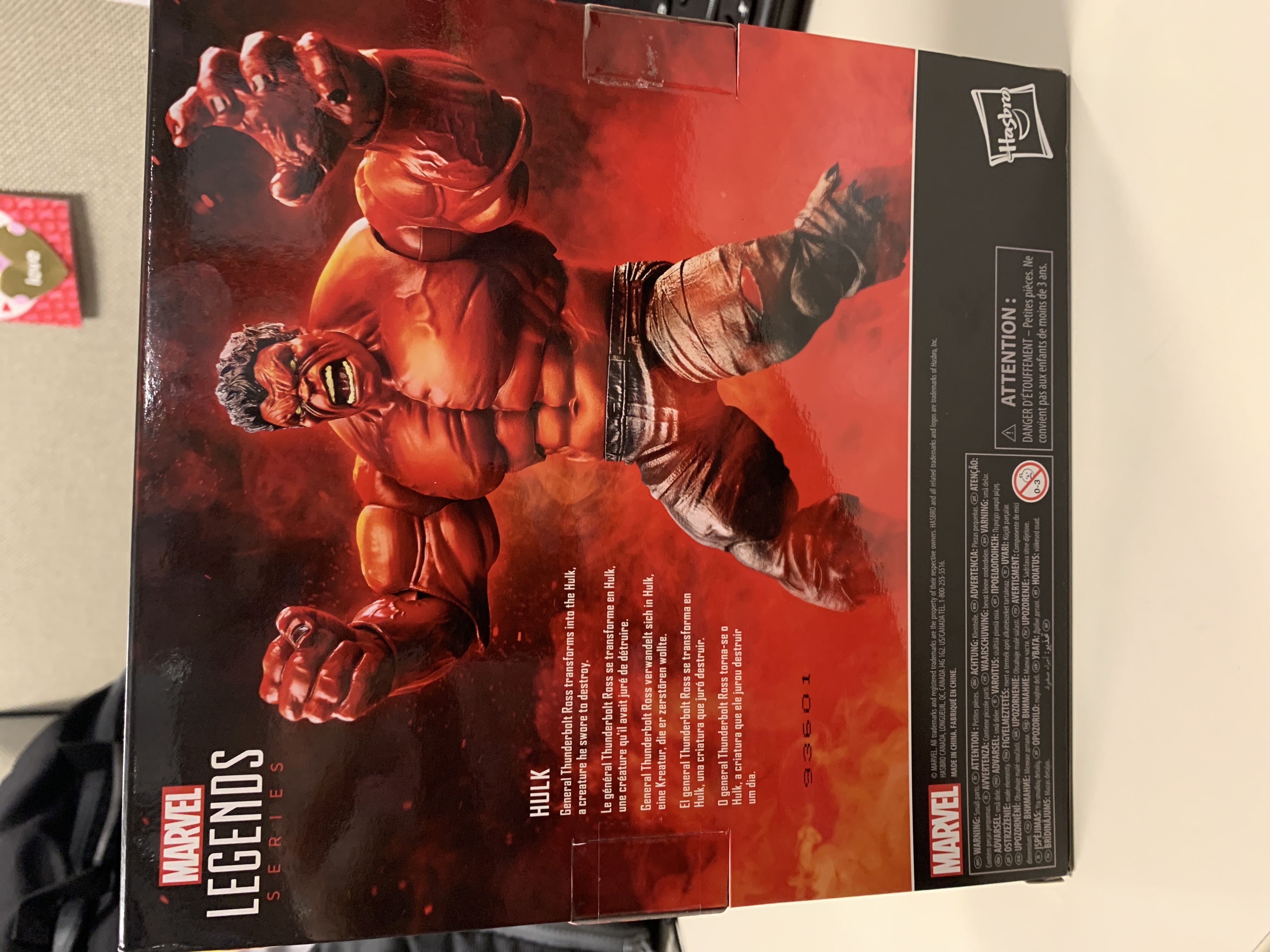 Marvel Legends Red Hulk Target Exclusive !in Hand Ready To ! - Hasbro (Target Exclusive) action figure collectible [Barcode 5010993685813] - Main Image 2