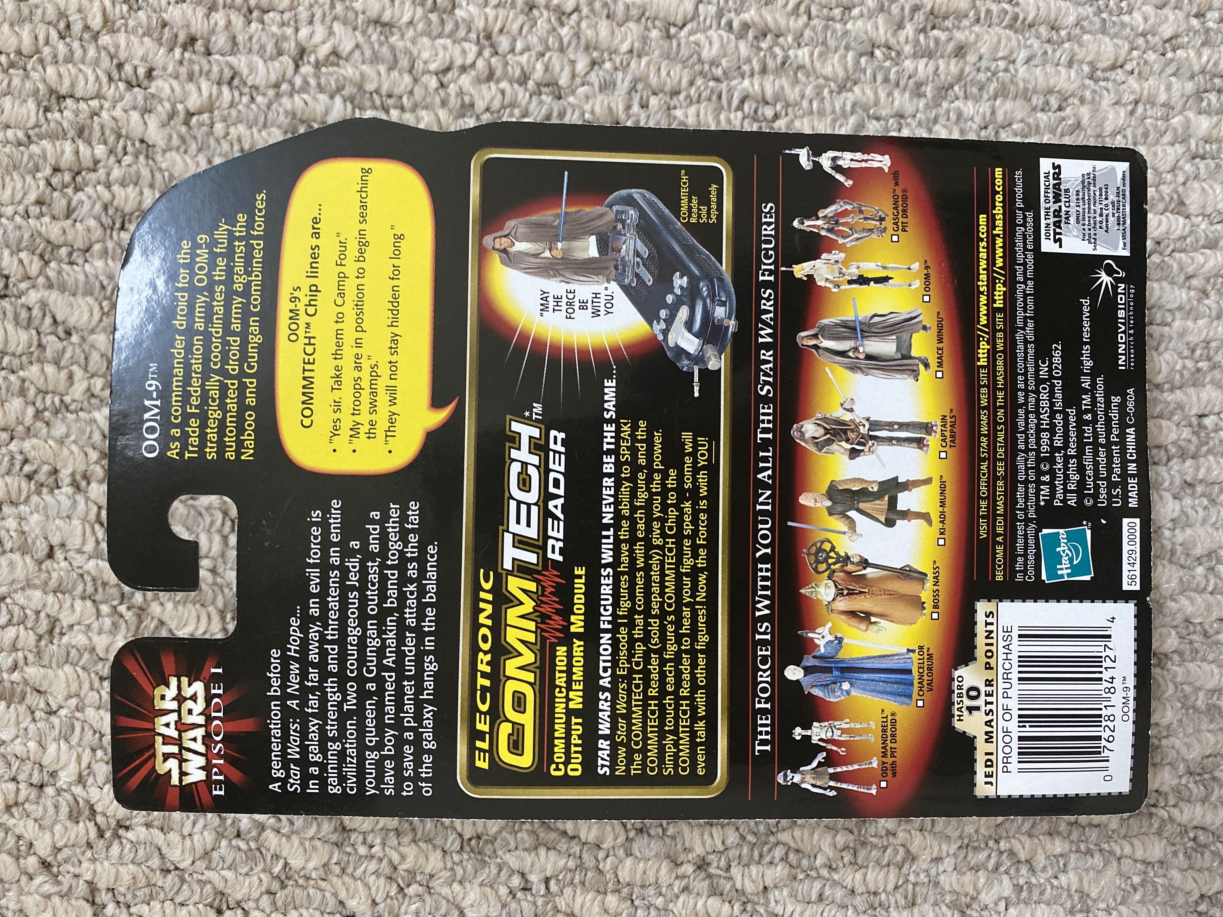 OOM-9 (with Blaster & Binoculars) - Hasbro (Episode 1 (commtech Chip)) action figure collectible [Barcode 076281841274] - Main Image 2